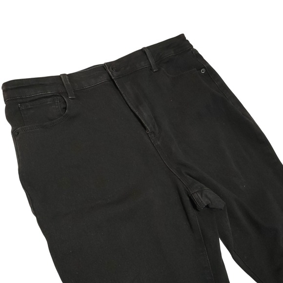 No Boundaries Denim - No Boundaries Black Denim Jeans Women's Size 15‎ Straight Leg Mid Rise